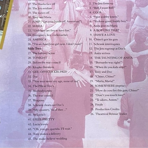 VINTAGE 1991 West Side Story LaserDisc - Deluxe Letter-Box Edition - 2-Disc Set - Picture 6 of 12